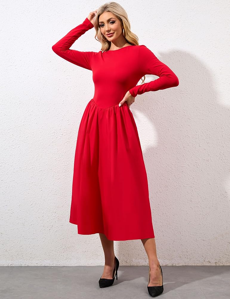 おすし✴︎key neck embroidery dress key neck embroidery dress | ANDRESD